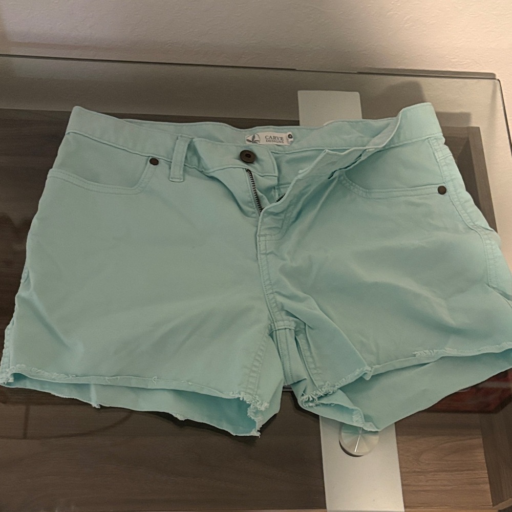 Carve Women's Aqua Jean Shorts